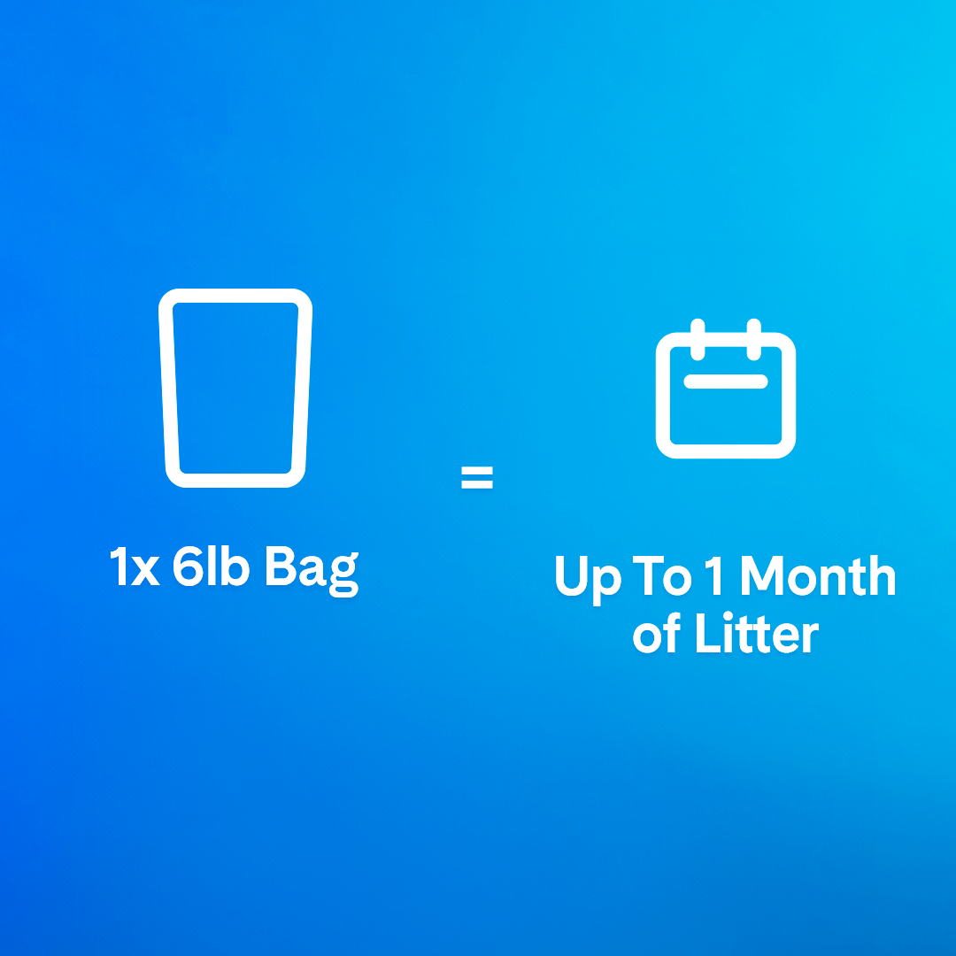 PrettyLitter Original Unscented Cat Litter, 6lb